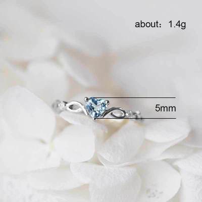 Simple Heart Ring For Women Cute Finger Rings Romantic Birthday Gift